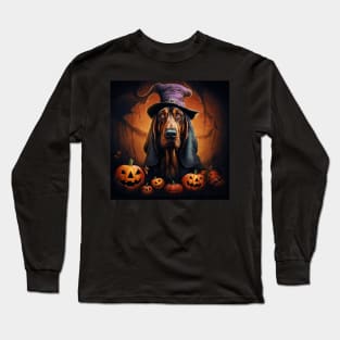 Halloween bloodhound dog Long Sleeve T-Shirt